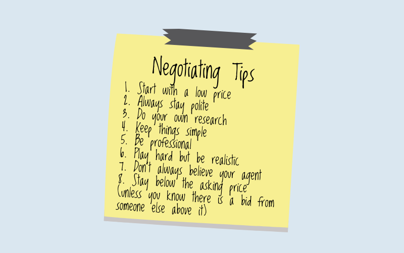 Negotiating tips for a first time home buyer