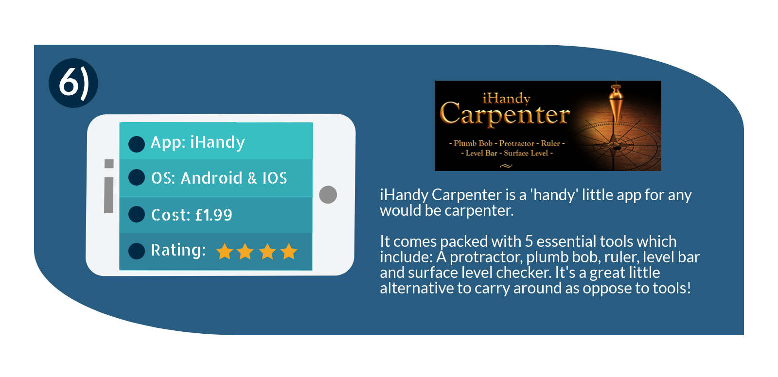 iHandy carpenter is a useful app for any carpenter