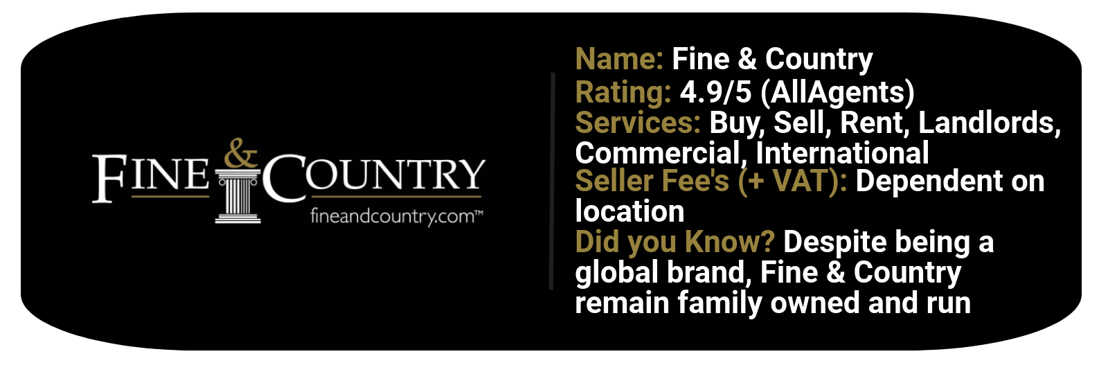 fine and country_statistics featuring rating, services & seller fee's
