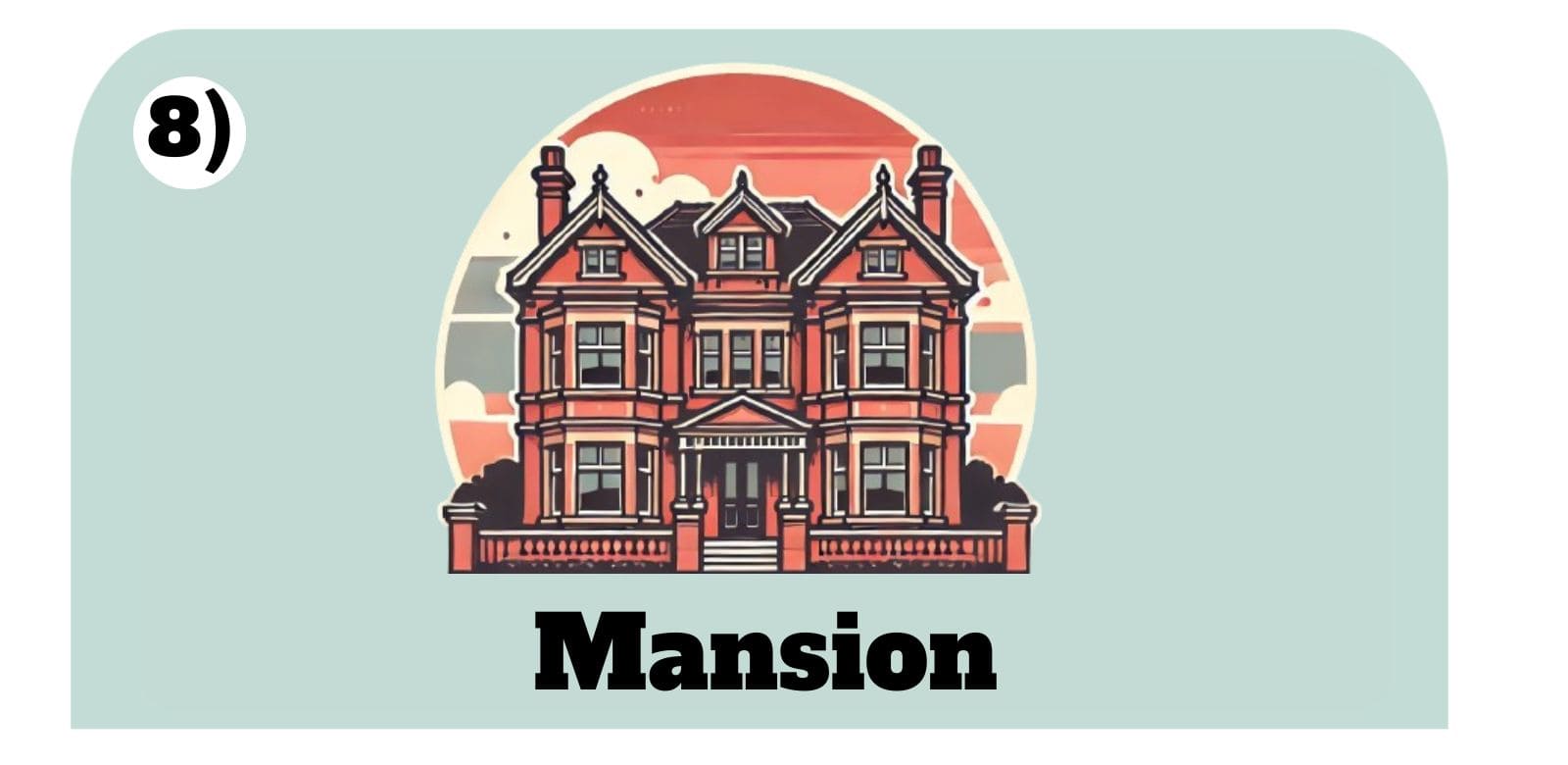 mansion house type in the UK