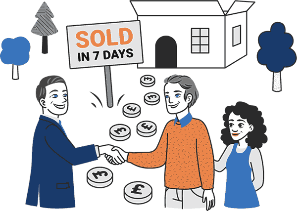 A couple selling their home for cash in 7 days with Housebuyers4u