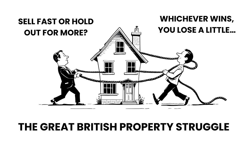 2 homeowners not sure whether to sell fast and for less or to wait and try to get more cash