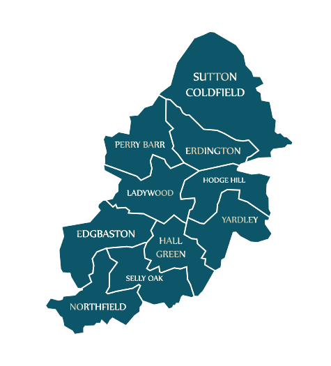 List of Brimingham sub regions