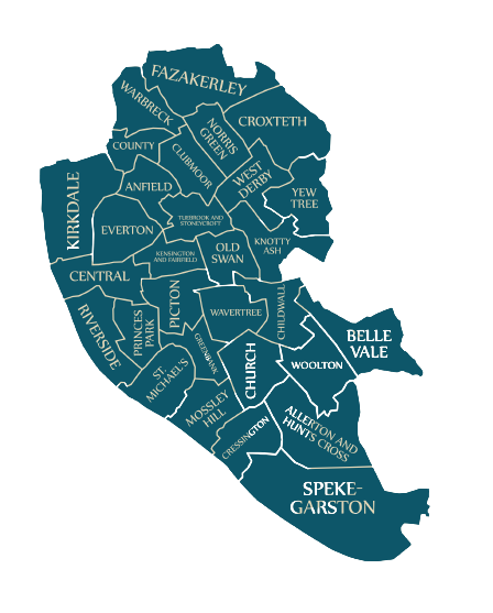 Map of Liverpool sub regions