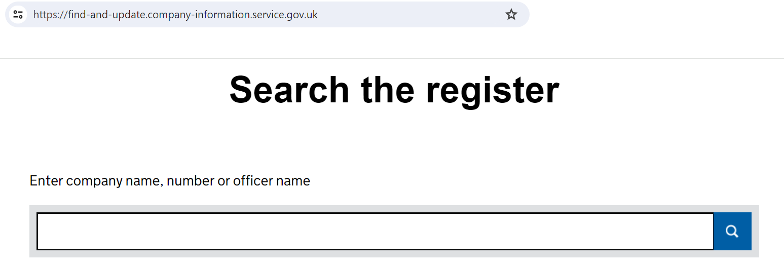 companies house website search