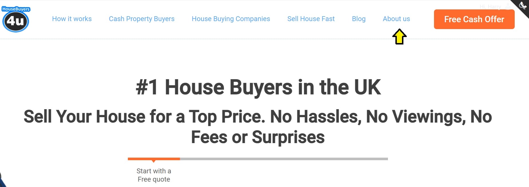 Housebuyers4u homepage