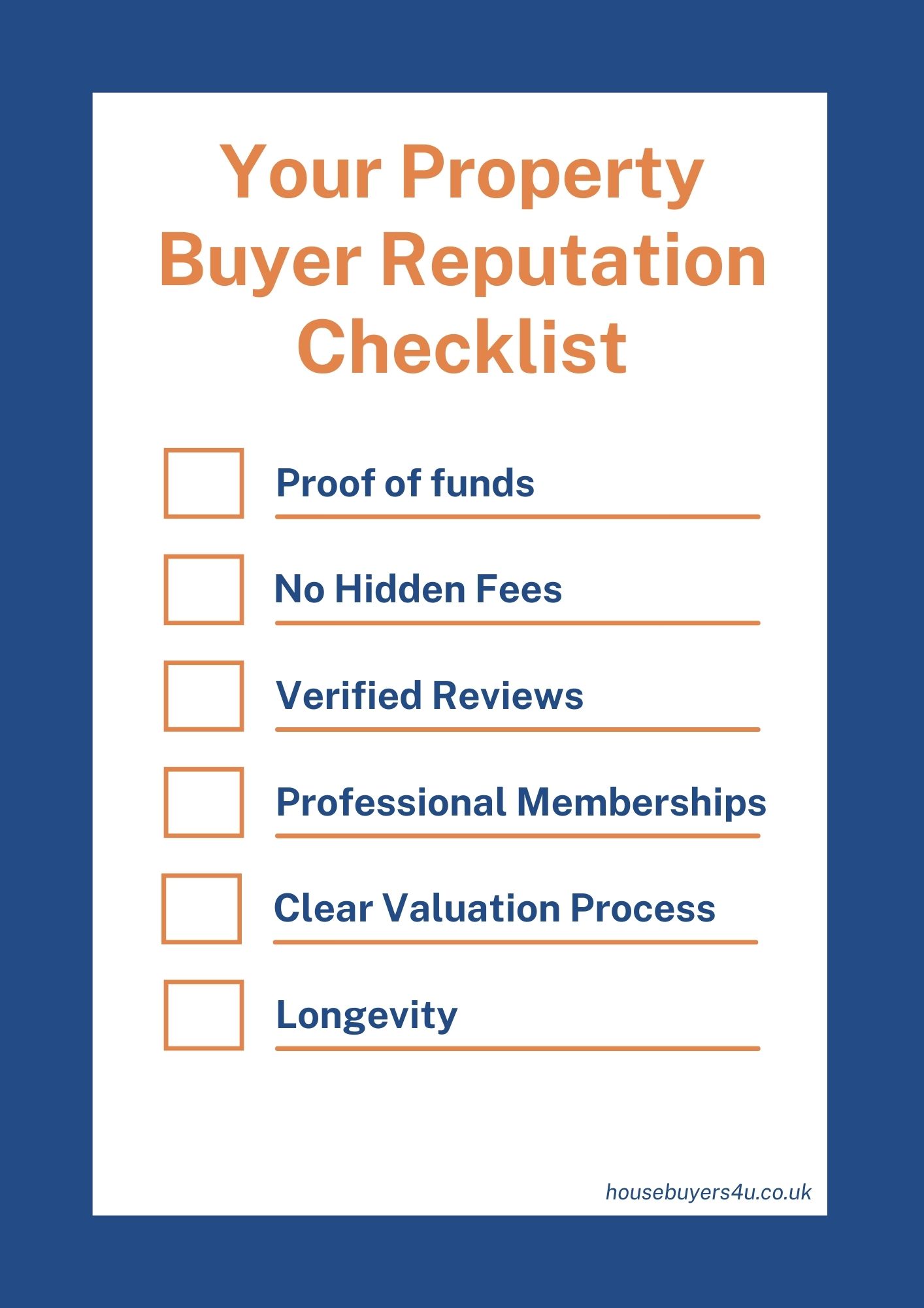 What to verify when you check out a property buyer checklist