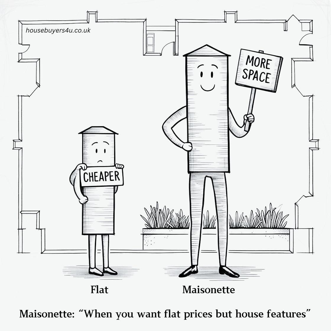 Maisonette: When you want flat prices but house features