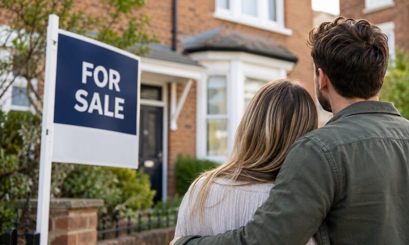 Homeowners buying a house